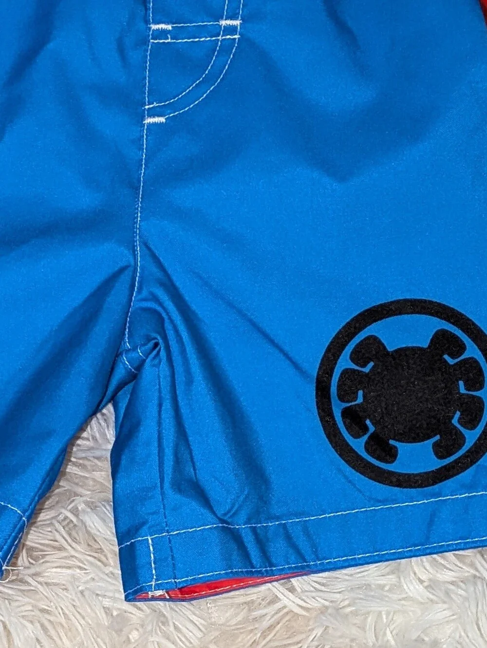 NWT, Marvel Brand, Spider-Man, 2pc,UPF Rash Guard/Swim Trunks-2T Or 3T